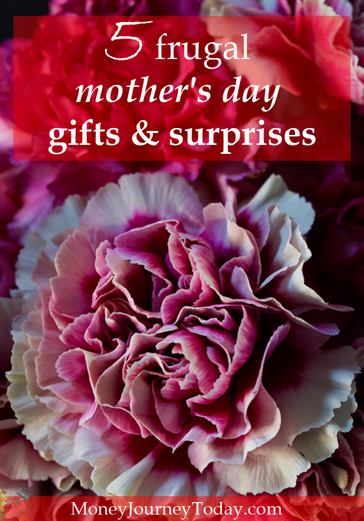 Are you looking for some frugal mother's day gifts & surprises? As long as a gift comes from your heart and not from your wallet, you can't go wrong!