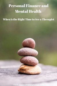 Personal Finance Mental Health - When to See Therapist